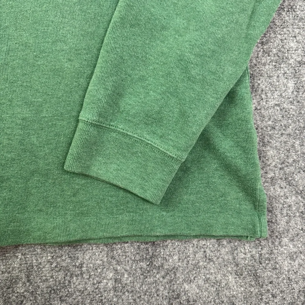 Vintage Polo Ralph Lauren Quarter Zip Sweater Mens XXL Green Cotton Pony Preppy